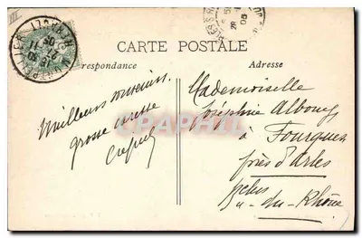 Montpellier — Esplanada, Środkowa Aleja — B.V. fot. Marsylia — Rewers