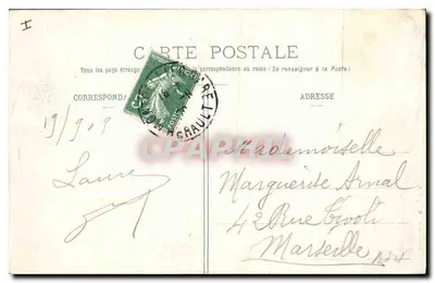 Montpellier — Muzeum, Akademia Sztuk Pięknych i Liceum — Wyd. L.-J. Albaillie, Montpellier — Rewers