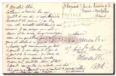 Montpellier — Ogród Esplanade — Basen — wydawca anonimowy, nr 438 — Rewers