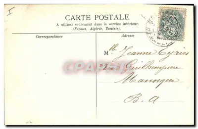 Montpellier - Arco da Vitória e Palácio de Justiça — Edição das Novas Galerias, n°6 — Verso