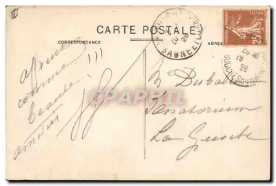 Les Baux (B.-du-R.) — Parte das ruínas do castelo feudal e a Torre Sarrazina do Xe século — Coll. E.C. — Verso