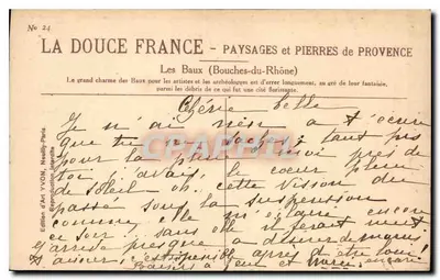 Les Baux (Bouches-du-Rhône) — krajobrazy i kamienie Prowansji — Wydawnictwo Art YVON — Rewers