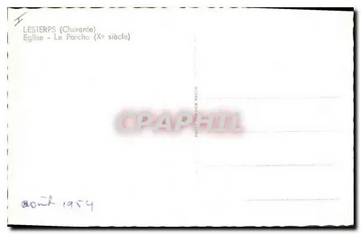 Lesterps (Charente) — Kościół - Porche (X wiek) — Photomacron — Rewers