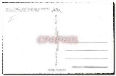Roya - Falaise Vallières — Wydawca: Editions Artistiques Veritable — Rewers