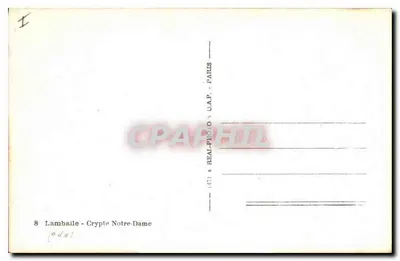 Lamballe - Cripta de Nossa Senhora — editor C.A.P. n°8 — Verso