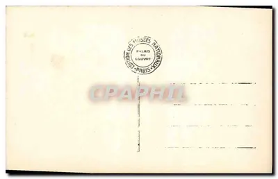 Panny Maria z Pisaki — Francuska szkoła XIV wieku — Muzeum Louvre, nr 3156 — Rewers