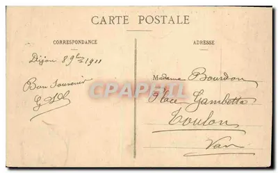 Dijon — Plac Republiki — L. V., wyd. nr 604 — Rewers