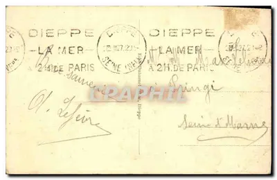 Dieppe — Kasyno i plaża widziane z zamku — Wydawnictwo Dieppe, nr 2 — Rewers