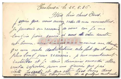 Toulouse - La Garonne. Zbiornik Port-Garaud — Cely, n°49 — Rewers