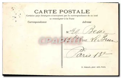 Alfort — As margens do rio Marne — E. Malcuit, fot. edit. Paris, n° 237 — Verso