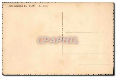 Las Gorges del Tarn — La Crose — Editor: Contier Inf. Macon — Reverso