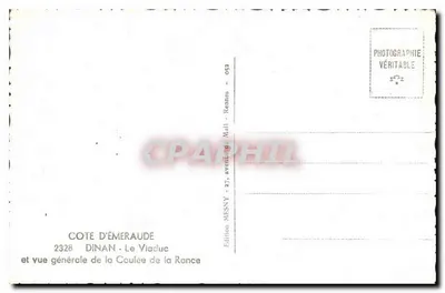 Le Viaduc de la Rance — widok ogólny — Wydawnictwo MESNY - DINAN — Rewers