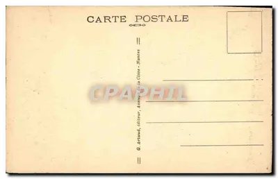 Rochos e Observatório de Port-Blanc — Quiberon (Morbihan) — G. Artaud, editor, Nantes — Verso