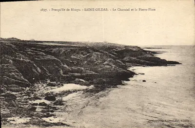 Presqu'île de Rhuys - SÃO GILDAS - O Charnial e a Pierre-Plate