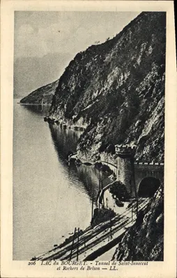 Lago do Bourget - Tunel de Saint-Innocent e Rochas de Brison — LL