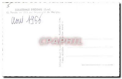Catedral de Écouis — Écouis (Eure) — Éditions Gaud — Verso