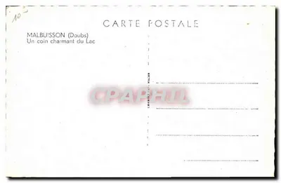 Malbuisson (Doubs) — Um canto encantador do Lago — Cim — Verso