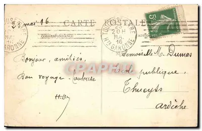 Toulouse — Ogólny widok dzielnicy Saint-Cyprien — wydawnictwo Bayard — Rewers