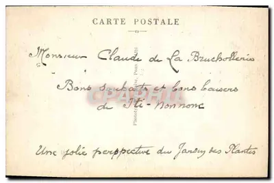 Toulouse — Ogród Botaniczny. Statua Armanda Sylvestre — La Haute-Garonne Illustrée, nr 9 — Rewers