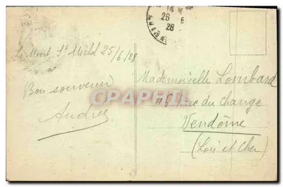Mont-Saint-Michel — Klasztor — Klasztor Mnichów (XIII wiek) — J.P. - 40 — Wydanie specjalne Klasztoru — Rewers