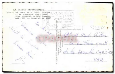 ला कैल के पुल - हॉट सैवोय - एडिशन गिल — पीछे