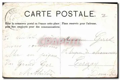 Lourdes — Le Château — D. T. Editeur, n°47 — Verso