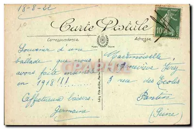 Saint-Malo — Promenade des Remparts à Notre-Dame — éditeur I.L. n°32 — Verso