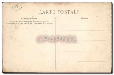 Saint-Malo — Os Muros — Costa da Esmeralda — Editor ELD, n° 1525 — Verso