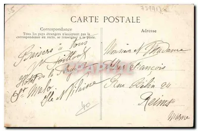Saint-Malo — Op het Grand Bé — Graf van Châteaubriand — Achterkant