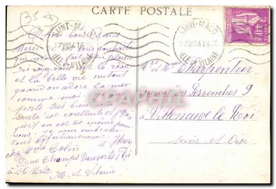 St-Malo (Bretanha) — O Castelo - A Lagoa dos Caouards - G.M. - Costa da Esmeralda — Verso