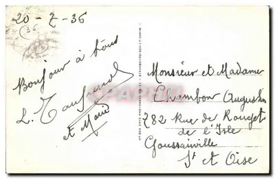 St-Malo - De stad en de muren — serie 3 — uitgever Cie des Arts Photorec. te Strasbourg-Schilt — Achterkant