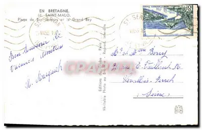 Plaża Bon Secours — Saint-Malo — Wydawnictwo Globe — Rewers