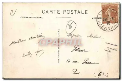 St-Malo - Saída de um torpedo — Editor G.F. n°4146 — Verso