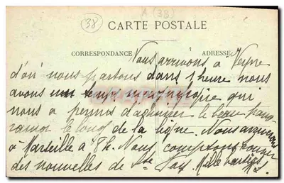 Grenoble — A Place Victor-Hugo e a Cadeia dos Alpes — E.R. — Verso