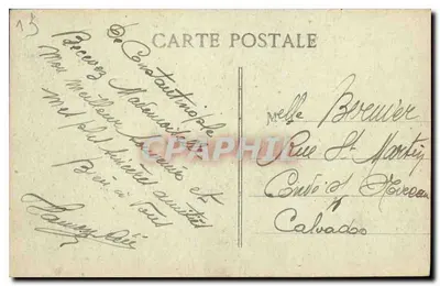 Marseille — Fontaine Estrangin — Carta postal n°28 — Verso