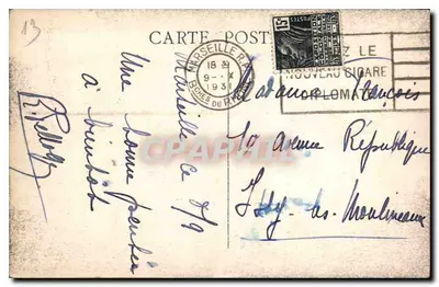 Marseille — La Corniche — wydawca nieznany — Rewers