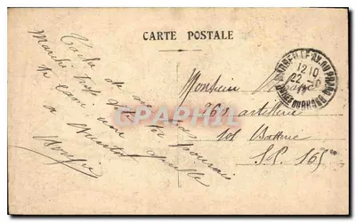 Marseille — Most Fausse M'ennaie — Karta pocztowa — Rewers