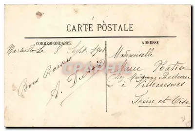 MARSEILLE - Monumento dei Mobili e Riforme — L. M. — Verso