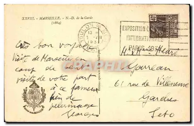 Marseille — Notre-Dame de la Garde — Édition spéciale de la Basilique — Verso