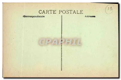 Marselha. Fontaine Cantini — vista da praça com coluna e esculturas — editor não visível — Verso