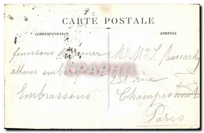 Marselha - Fontaine Cantini (Place Castellane) — Edição das Nouvelles Galeries, n°89 — Verso