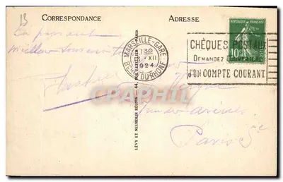 Marseille - Port Joliette widziany z Pharo — Selecta - LL — Rewers