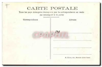 Marseille — Pałac Longchamp — M. Olivier, wydawca — Rewers