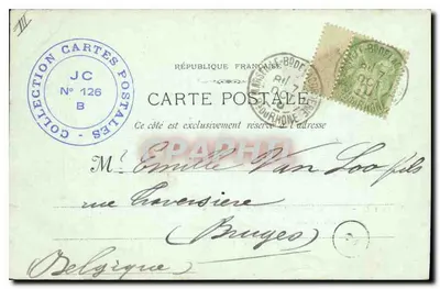 Marsiglia - Il Molo di Imbarco dei MM. — Fototipia E. Lacquer — Verso