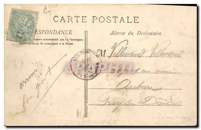 Marseille — O Caisso de Embarque dos M. M. — Fototip. E. Lacour — Março 1910 — Verso
