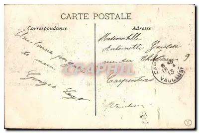 Marselha — Igreja dos Reformados e monumento dos móveis — Verso