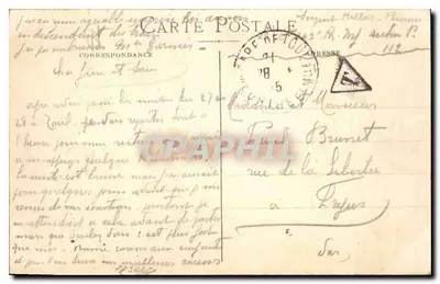Marseille - Fort St-Jean und Kathedrale — unbekannter Verlag, Seriennummer nicht sichtbar — Rückseite