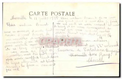 Marseille — Die Kathedrale und der Kanal der Zollstelle — LR. — Rückseite