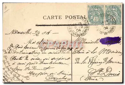 Marseille — Een hoekje van de Joliette — L.P. n°63 — Achterkant