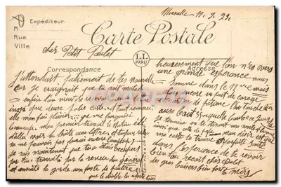 Marseille — Panorama widziana z lotu ptaka — LL. — Rewers
